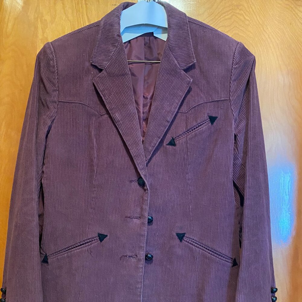 PIONEER like Purple Corduroy Blazer